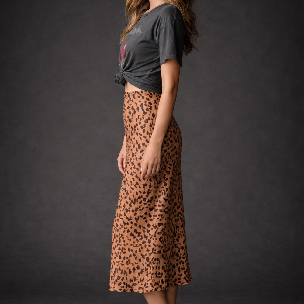 Function & Fringe Edit | Leopard Print Midi Skirt - image 2